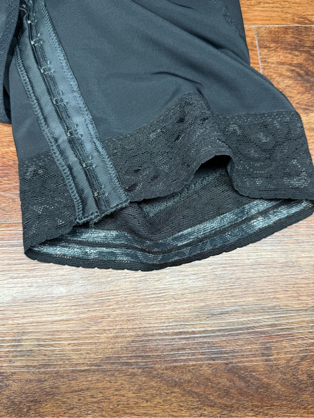 Women's black Shapewear Bodysuit - Lace Front Compression - Picture 4 of 6